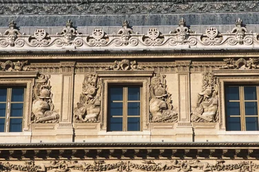 Der Cour Carrée; Lescot-Flügel, Detail